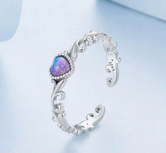 Heart purple ring