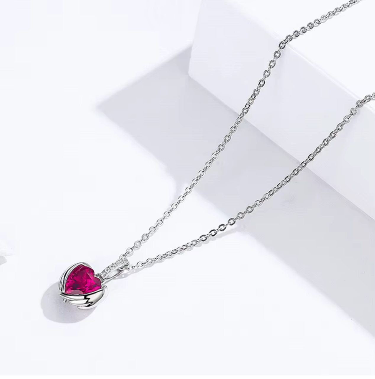 Pink Heart Necklace